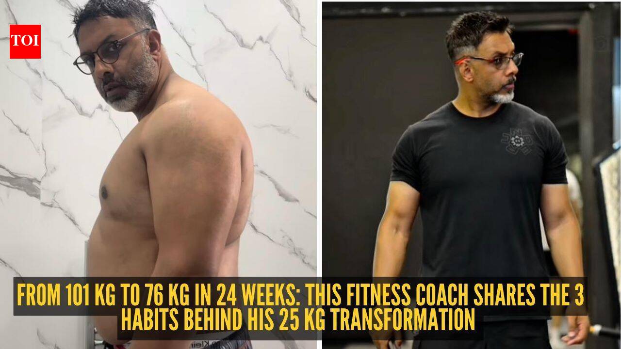 From 101 kg to 76 kg: This fitness coach shares 3 habits behind his transformation