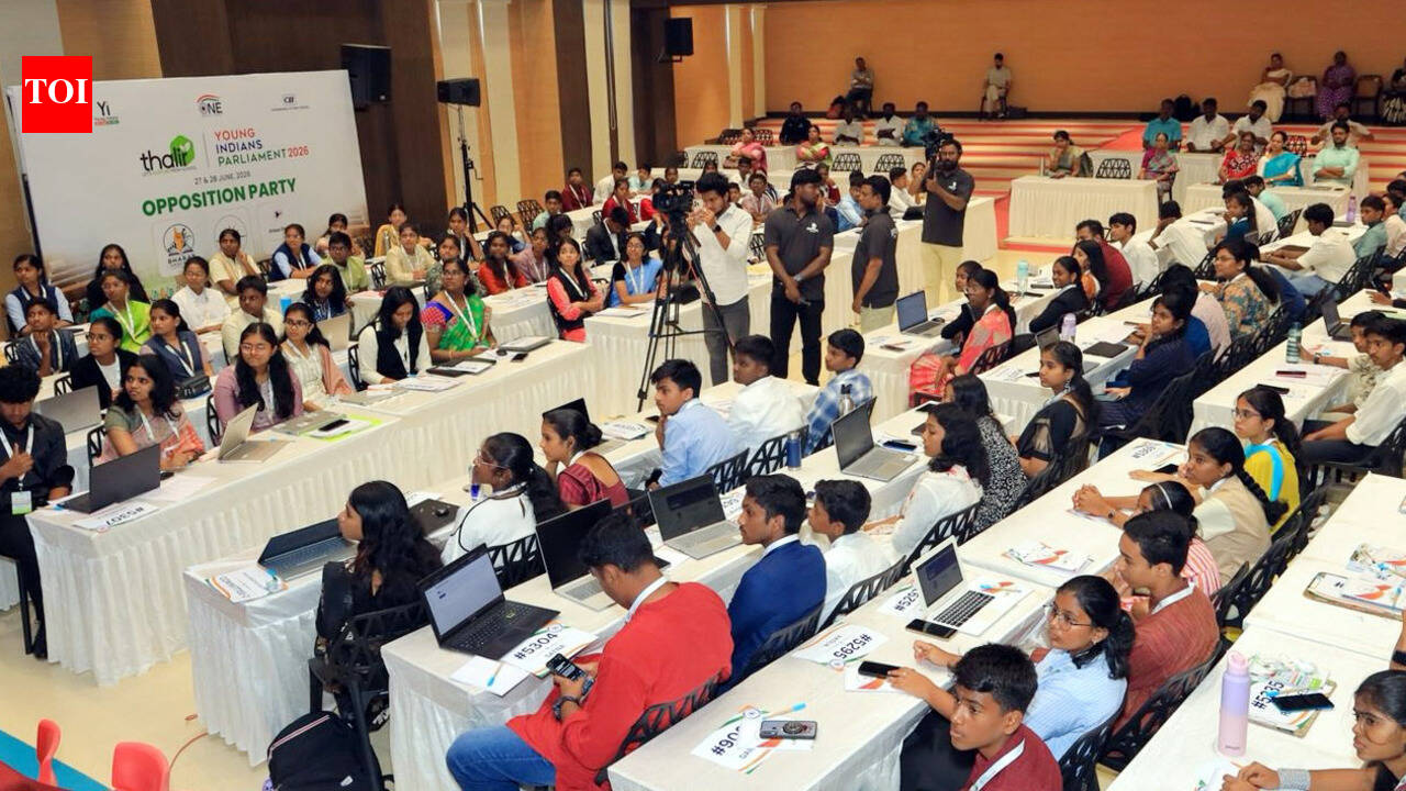 Mock parliament puts Madurai students in legislative mode