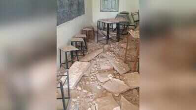 Classroom roof collapses in Bikaner govt school, mishap averted