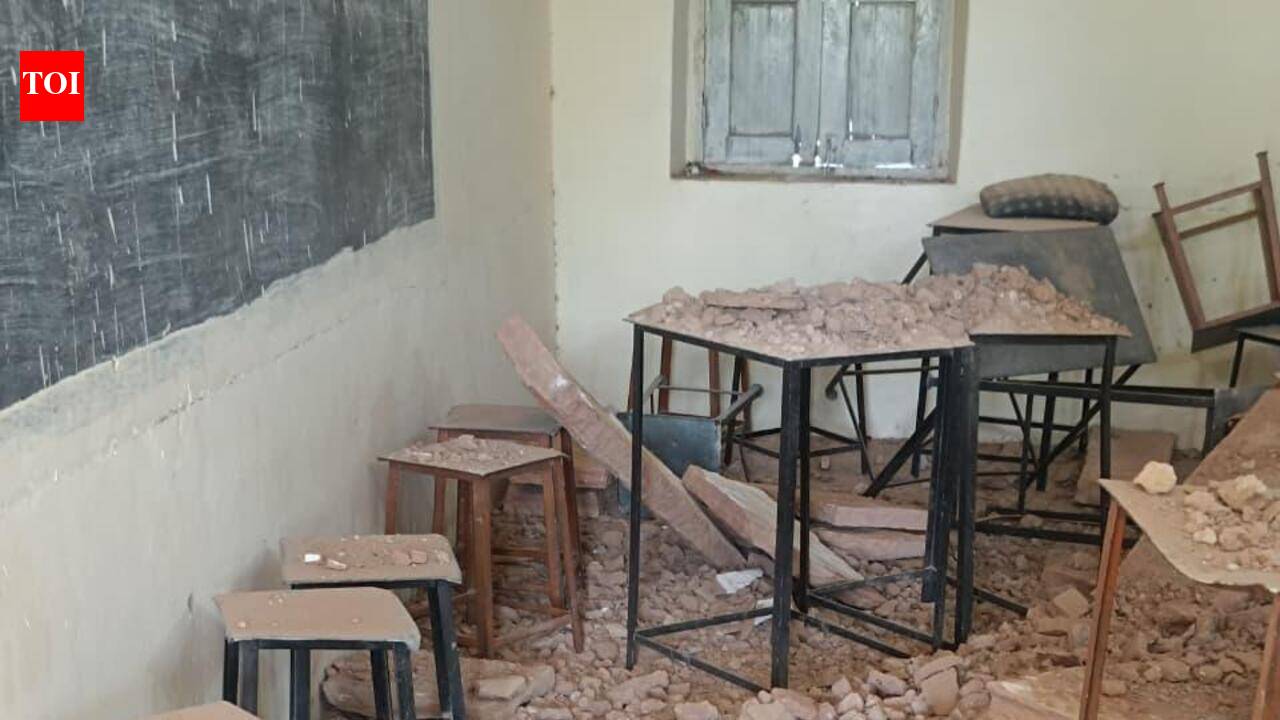 Classroom roof collapses in Bikaner govt school, mishap averted