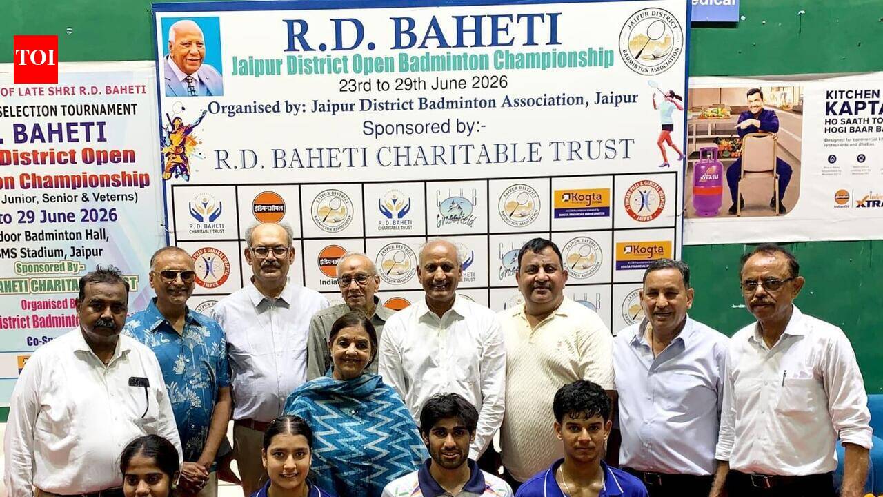 RD Baheti Memorial Jaipur District Open Badminton Championship concludes; Kartik Jain becomes men’s singles champion, Priyanshi Saini bags maiden women’s singles crown