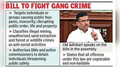 West Bengal Assembly Passes Bills for Tougher Action on Organised Crime