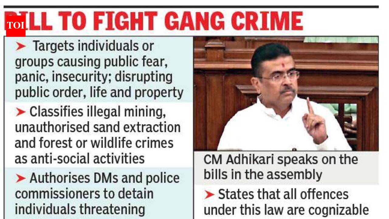 West Bengal Assembly Passes Bills for Tougher Action on Organised Crime