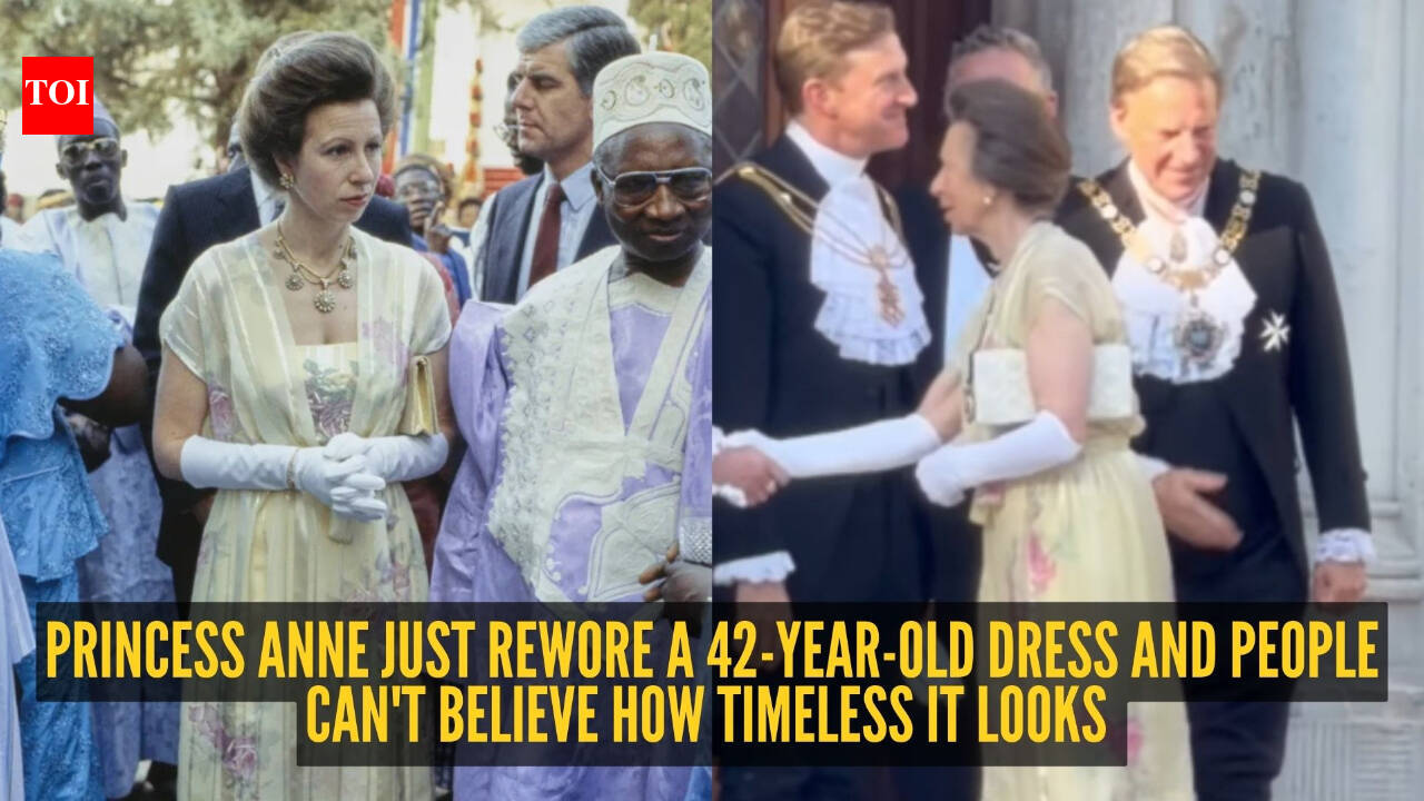The royal who refuses to shop? Princess Anne rewears a 42-year-old dress with effortless elegance