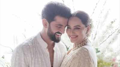 Sonakshi Sinha asks paparazzi to stop filming; he asks, 'Ho gaya?' on a family trip; Zaheer Iqbal is encouraging artists