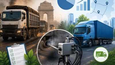 Delhi freight emissions: 16,900 trucks enter daily, contribute 23% of transport pollution