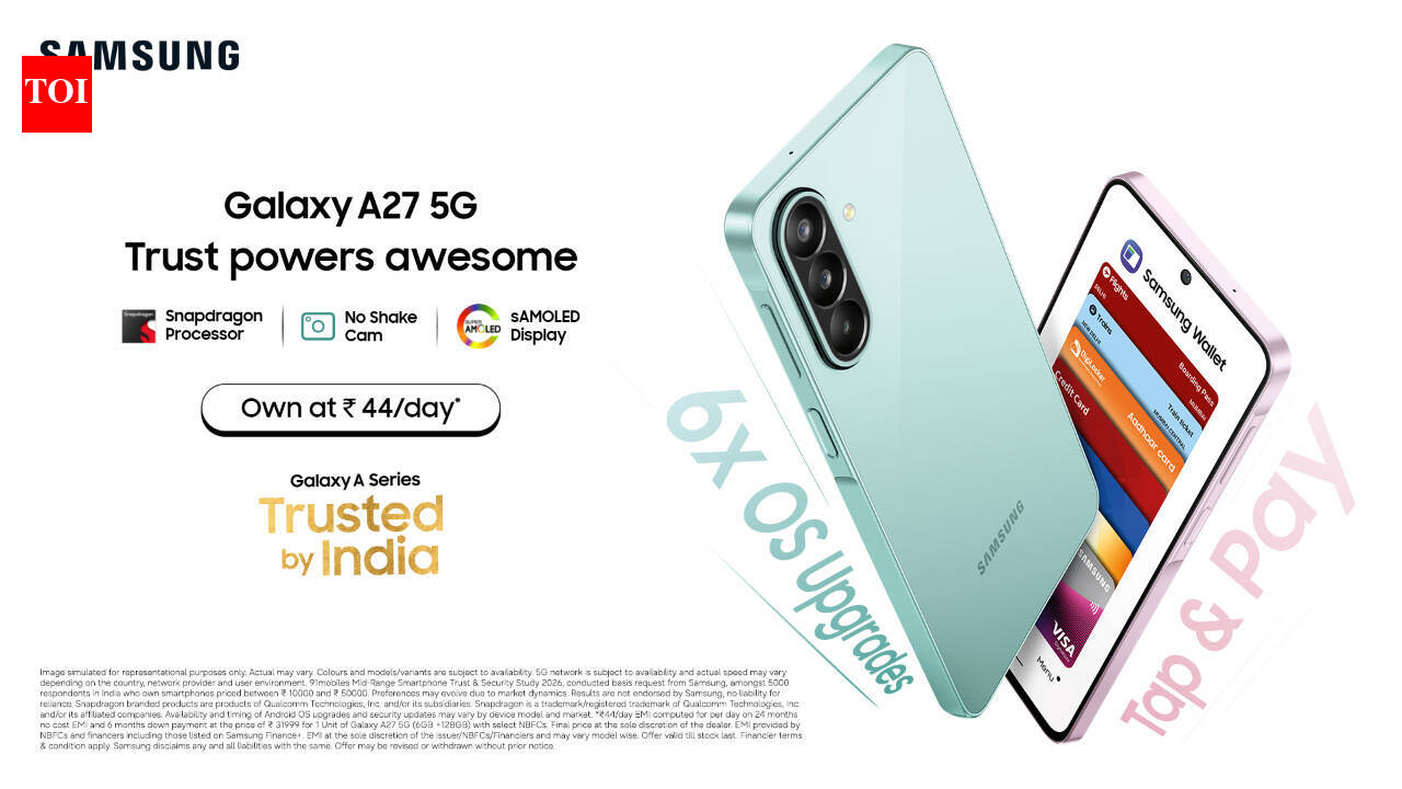 Samsung Galaxy A27 5G with Snapdragon chipset and 50MP camera launched in India: Price, specs and more