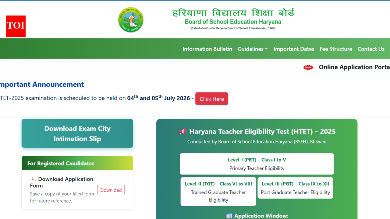 HTET admit card 2026 expected to be released soon at htet.eapplynow.com: Check steps to download hall tickets