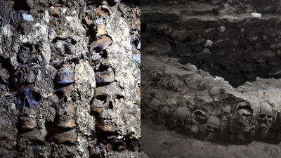 Spanish conquerors described a terrifying tower made of thousands of human skulls, historians thought it was propaganda, then archaeologists found it beneath Mexico City