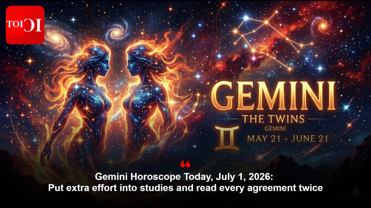 Gemini Horoscope Today, July 1, 2026: Put extra effort into studies and read every agreement twice