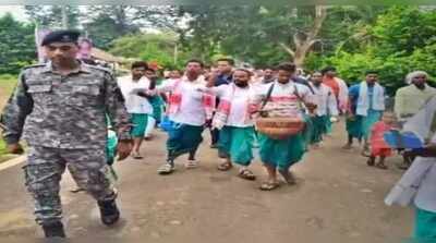 Heavy police deployment, low-key celebrations mark Hul Diwas in Bhognadih