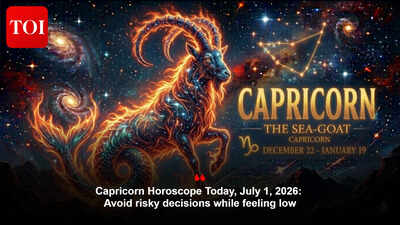Capricorn Horoscope Today, July 1, 2026: Avoid risky decisions while feeling low