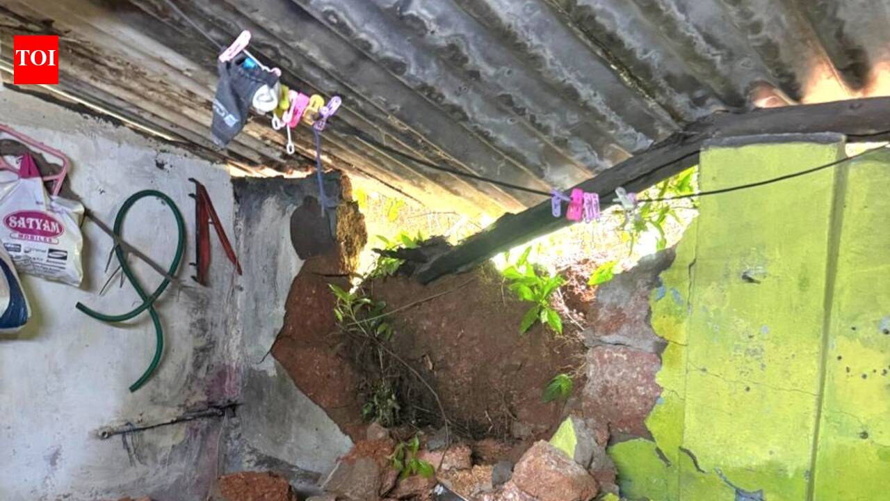 Boulder crashes into house, no injuries