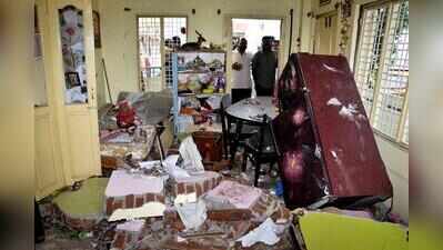 Gas leak suspected as blast damages kitchen in Saroornagar