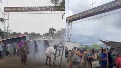Tensions flare at Manipur border as security forces stop Kuki march over Naga economic blockade