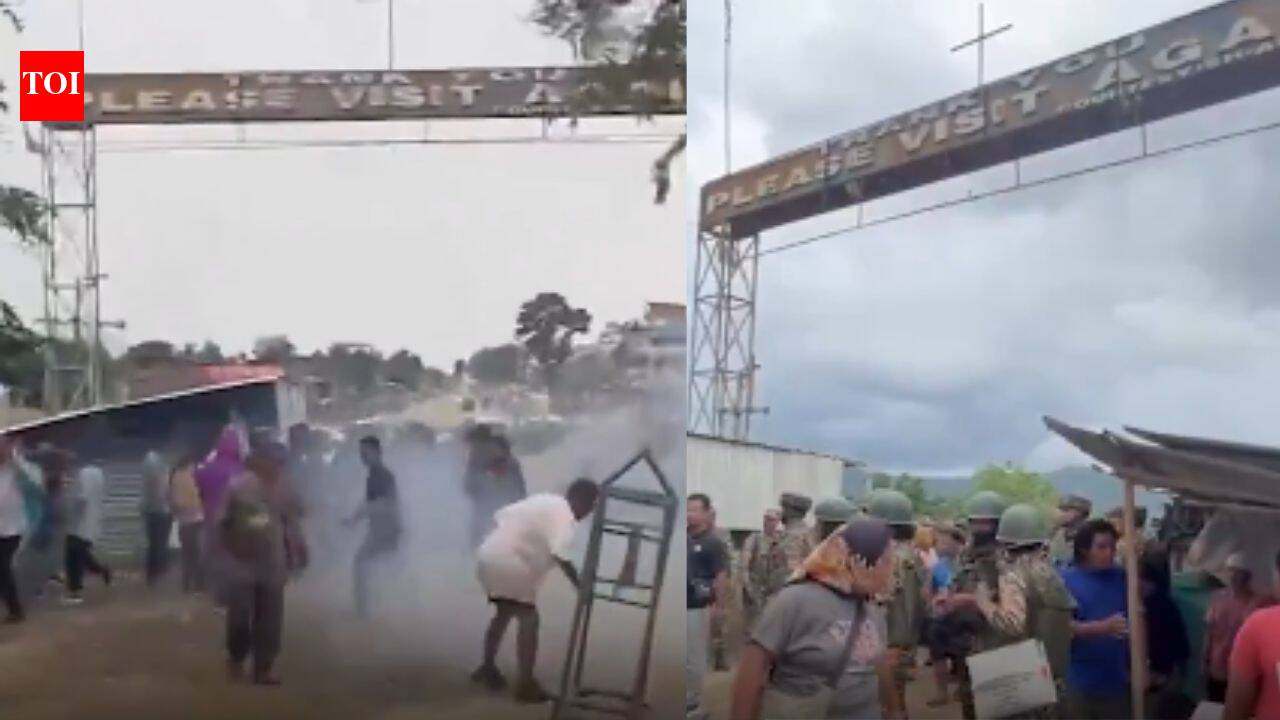 Tensions flare at Manipur border as security forces stop Kuki march over Naga economic blockade