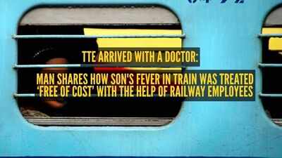  Man shares how son's fever in train was treated free of cost with the help of railway employees, claims 'India is progressing'