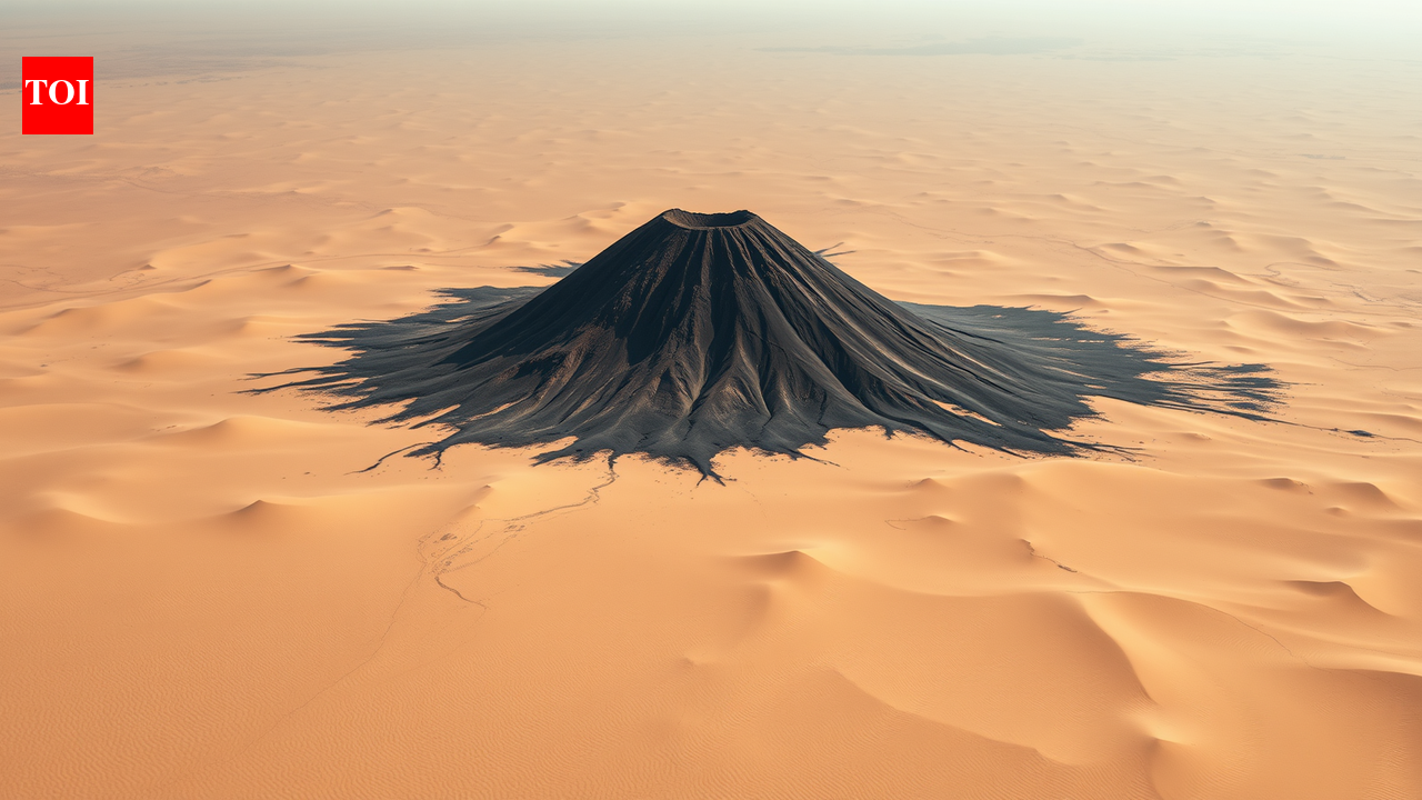 Jet-black Sahara volcano and skull-shaped crater captured in stunning NASA astronaut photo