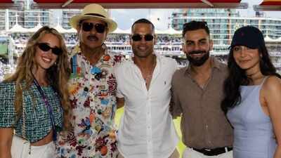 Netizens wonder how did Anushka Sharma's dress get longer in the picture posted by Shikhar Dhawan's wife, also featuring Virat Kohli: 'How in the world?'