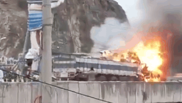 3 people burnt to death after 2 trucks collide in Andhra Pradesh's Boyapalem village