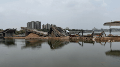 3 dilapidated spans of Ahmedabad's Subhash Bridge demolished