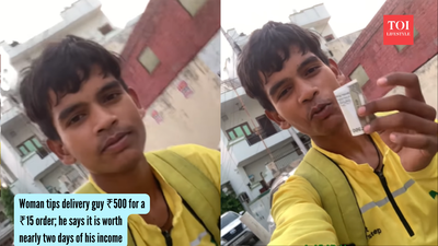 Woman tips delivery guy ₹500 for a ₹15 order; he says it is worth nearly two days of his income