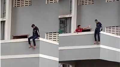 Frustrated by parents' frequent fights, youth attempts suicide from Mumbai building; saved by neighbours
