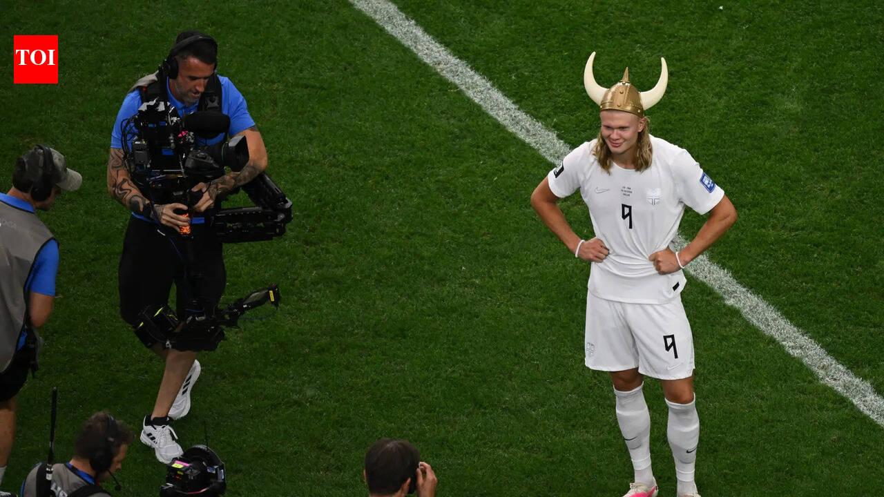 Erling Haaland scores, then dons cowboy gear before unleashing his inner Viking