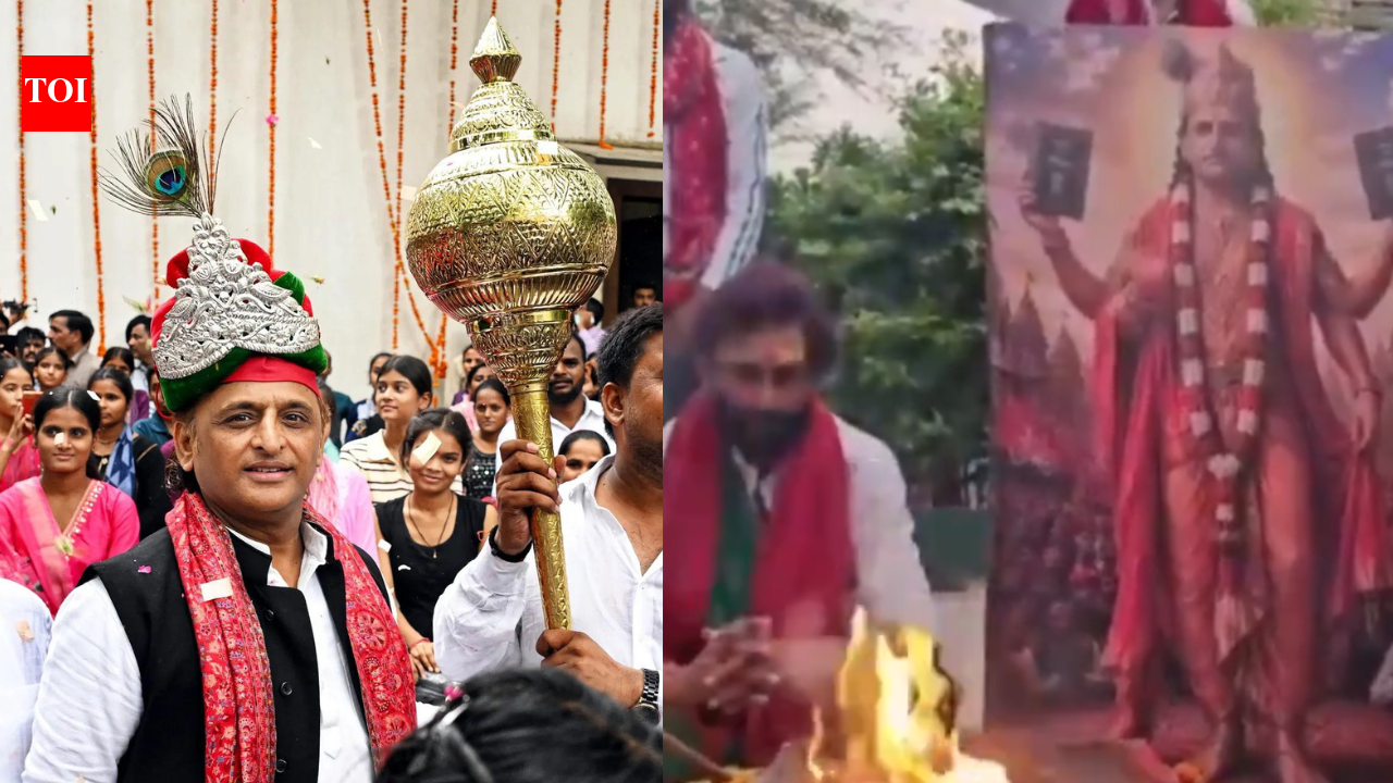 Akhilesh Yadav's birthday poster depicting him as Lord Krishna triggers political row in UP, BJP demands apology