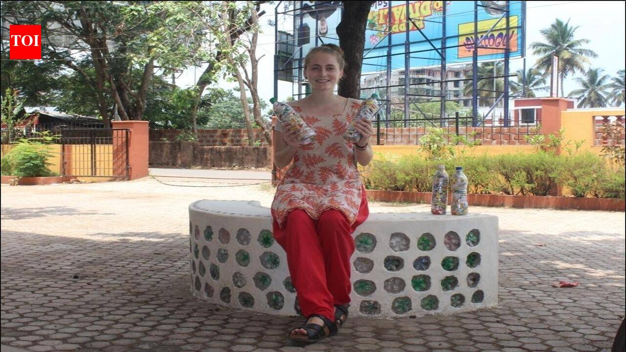 Eco-Bricks project turns plastic waste into benches