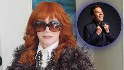 Comedian Kathy Griffin claims Jimmy Fallon banned her from the show; criticizes him for hosting Conor McGregor