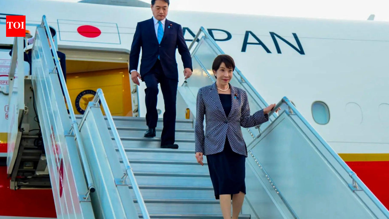 Japanese PM Sanae Takaichi arrives in India for three-day official visit