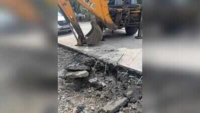 Cracks appear on new concrete road panels in Nashik; contractor fined, told to rebuild stretch