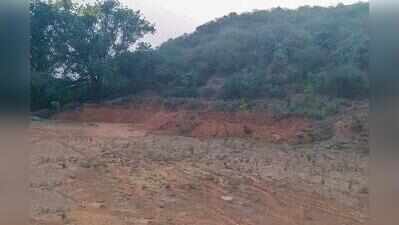Section of Aravali hillock flattened in Mangar