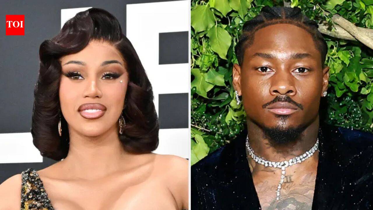 Cardi B stuns in steamy black dress as Stefon Diggs remains missing from major milestone