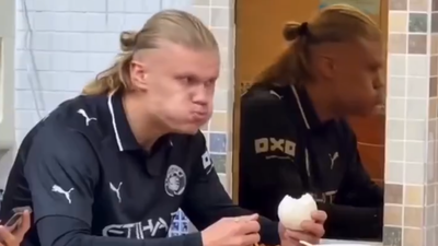 Is the viral video of Erling Haaland getting startled by his reflection real? Here’s the surprising truth