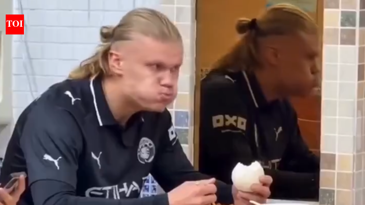 Is the viral video of Erling Haaland getting startled by his reflection real? Here’s the surprising truth