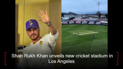 WATCH video: 'King' star Shah Rukh Khan unveils new cricket stadium in Los Angeles