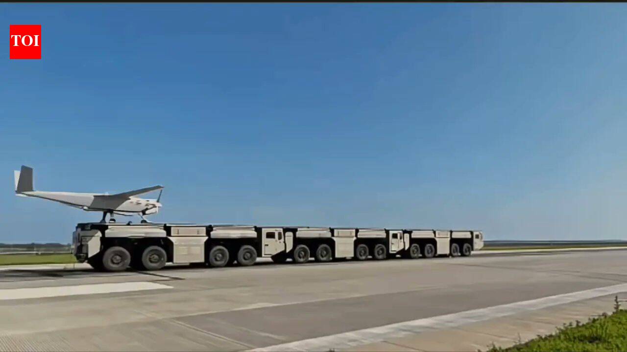 Watch: China unveils truck-mounted EMALS that fires drones into the sky in seconds