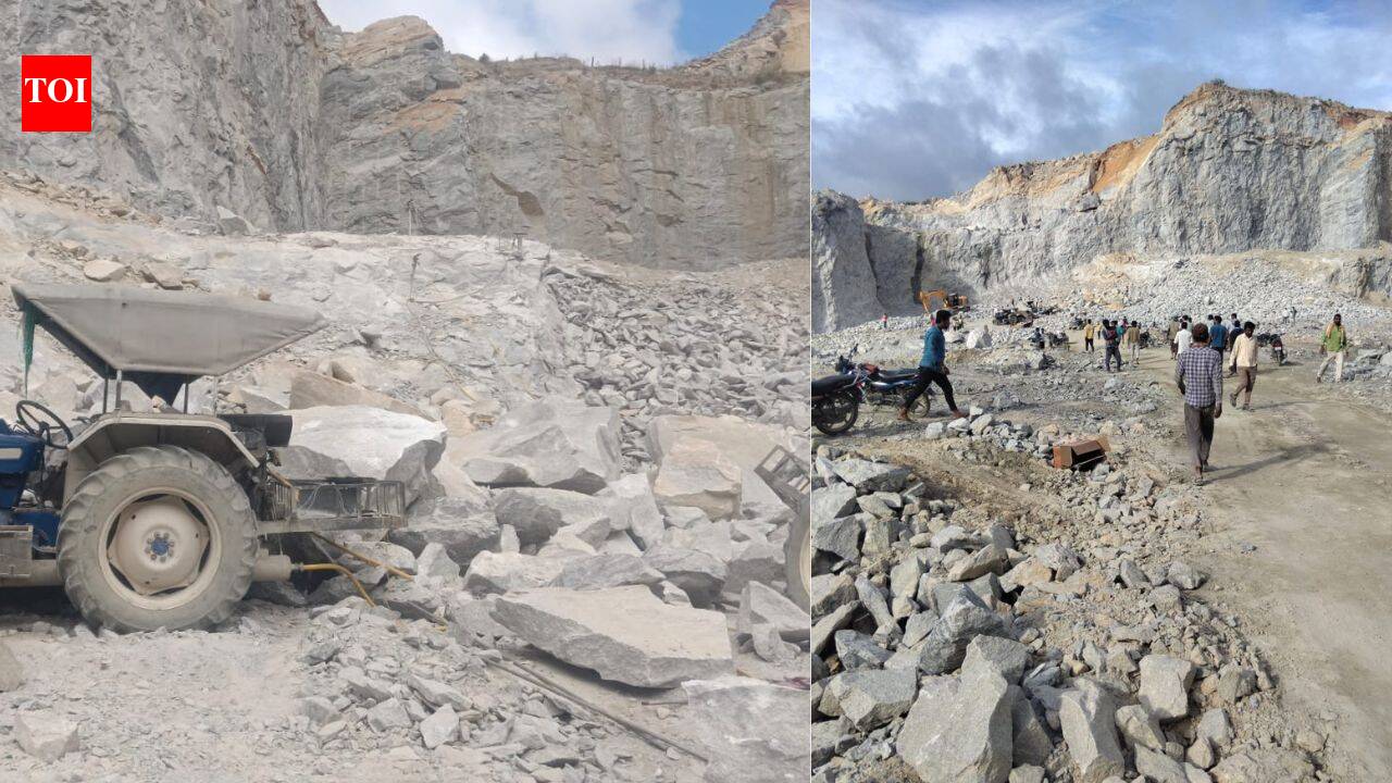 7 killed, 6 injured as boulders cave in at quarry near Bengaluru