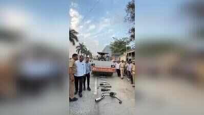 Sending a loud message: Kharadi police seize 45 bikes fitted with illegal modified silencers, crush exhausts