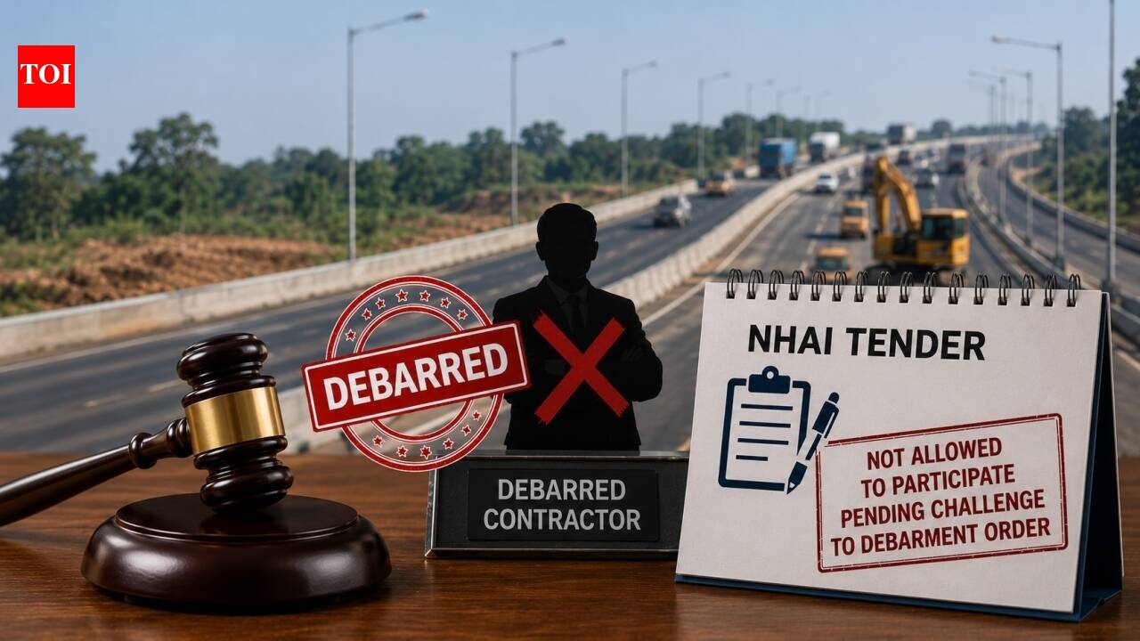 Delhi High Court refuses to allow debarred contractor to participate in NHAI tender pending challenge to debarment order