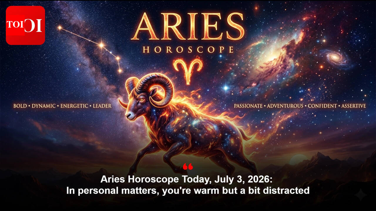 Aries Horoscope Today, July 3, 2026: In personal matters, you're warm but a bit distracted
