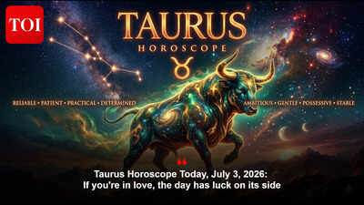 Taurus Horoscope Today, July 3, 2026: If you're in love, the day has luck on its side