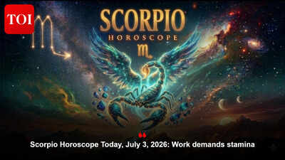 Scorpio Horoscope Today, July 3, 2026: Work demands stamina