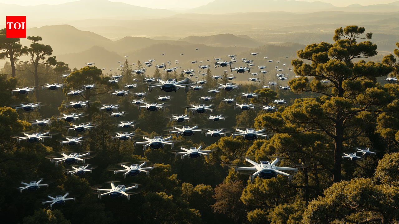 A 60 million-kronor Swedish project is building drone swarms that can fly, roll, and swim together, and the goal is rescue, wildfire response, and critical infrastructure defense
