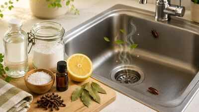 These natural ingredients may help reduce cockroaches and bad odours in your kitchen sink
