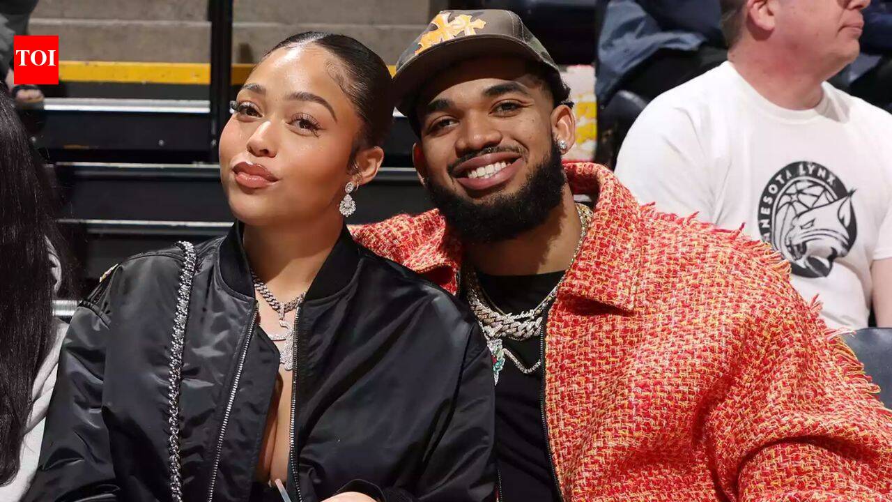 Karl-Anthony Towns’ fiancée Jordyn Woods drapes in all-white, see-through summer outfit