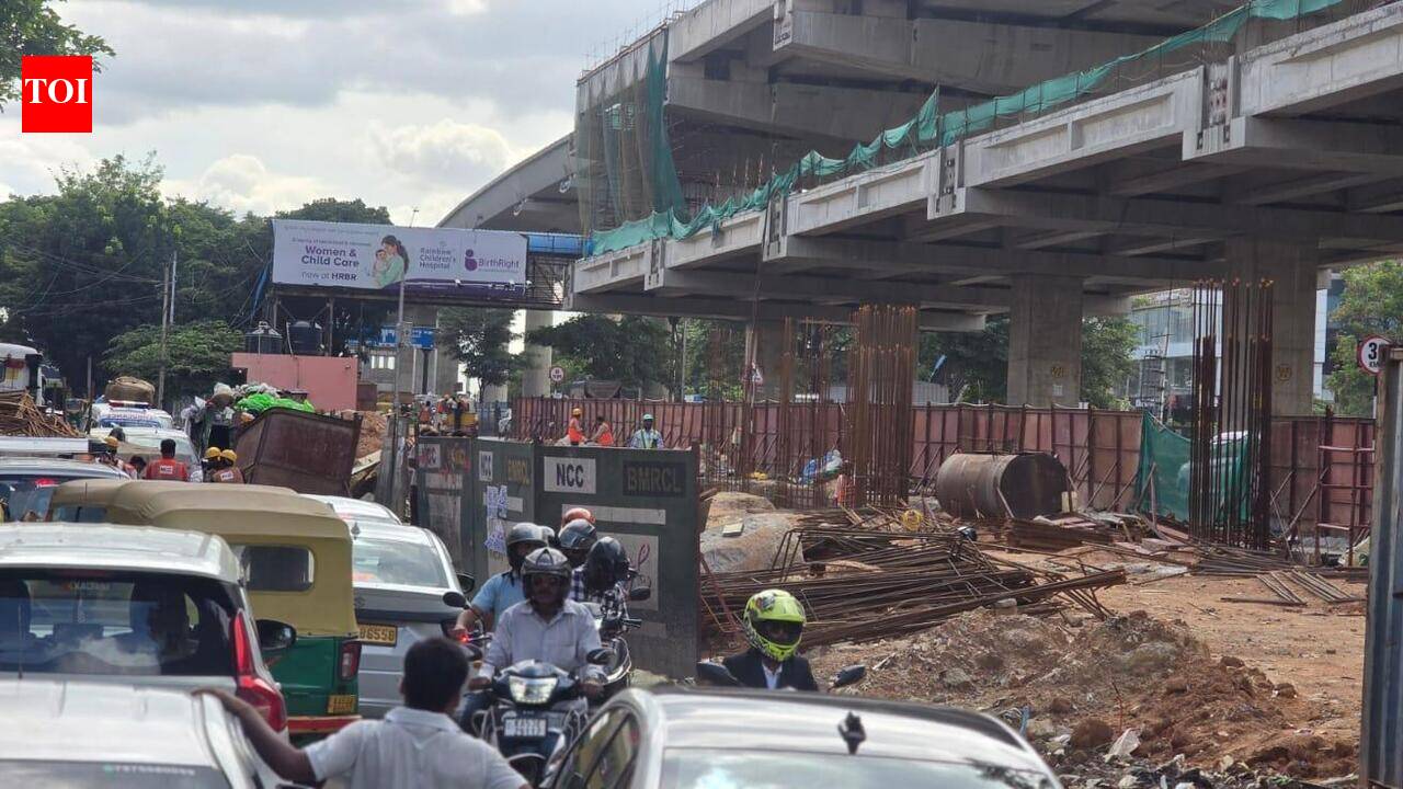 Closed and disrupted service roads in Bengaluru’s Kalyan Nagar add to Outer Ring Road congestion
