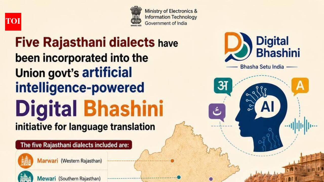 Five Rajasthani dialects added to Centre’s AI-powered Bhashini platform